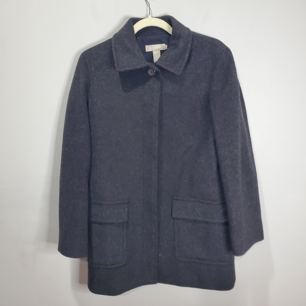 J. Crew Women's Wool Cashmere Blend Coat Size SP - Picture 11 of 14